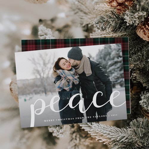 Abundant Peace  Holiday Photo Card