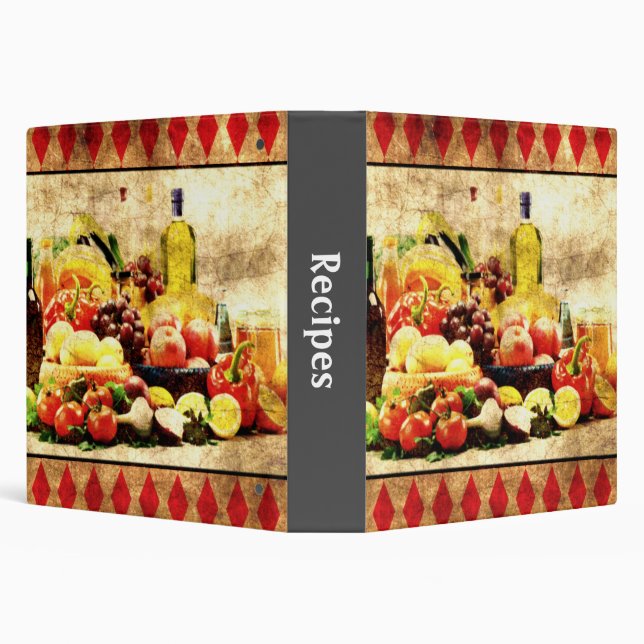 Abundant Table Distressed Recipe Binder (Background)