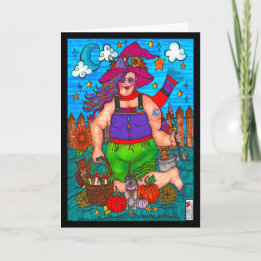 Abundantly Magical Garden Witch Card