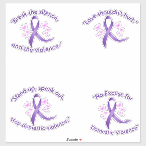 Abuse and Domestic Violence Sticker Set