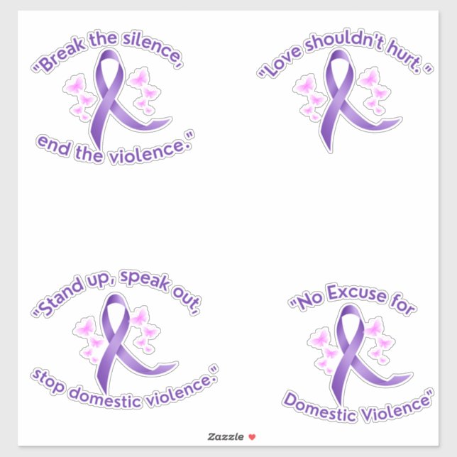 Abuse and Domestic Violence Sticker Set (Sheet)