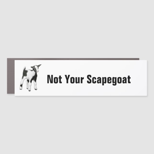 Abuse Survivor Not Your Scapegoat Car Magnet (Front)