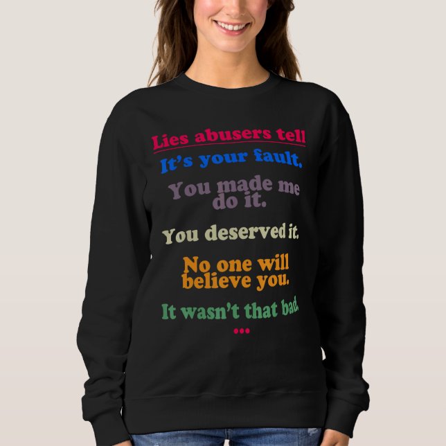 Abuse Survivor Sweatshirt (Front)