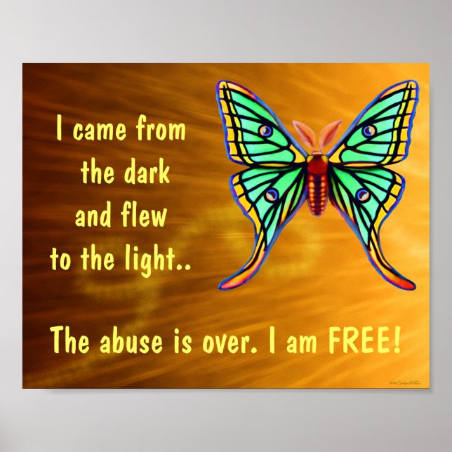 Abuse Survivors Butterfly Poster (Front)
