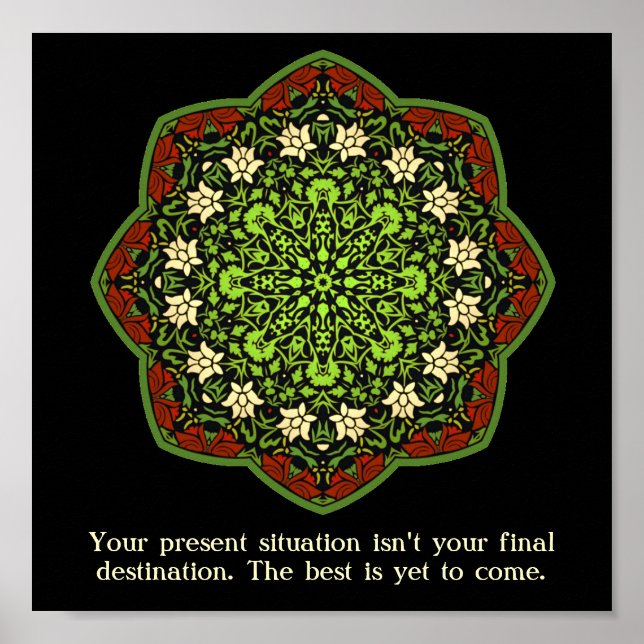 Abuse Survivors Mandala Inspirational Poster (Front)