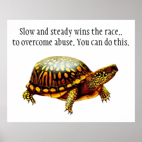 Abuse Survivors Turtle Inspirational Poster