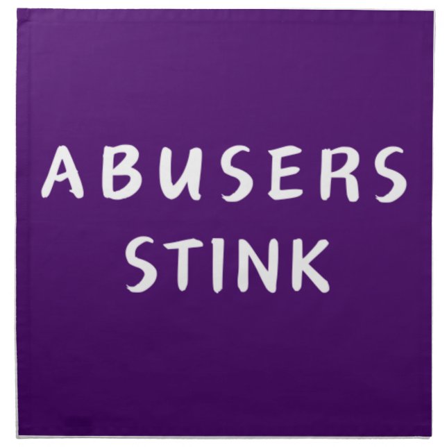 Abusers Stink Cloth Napkin (Front)