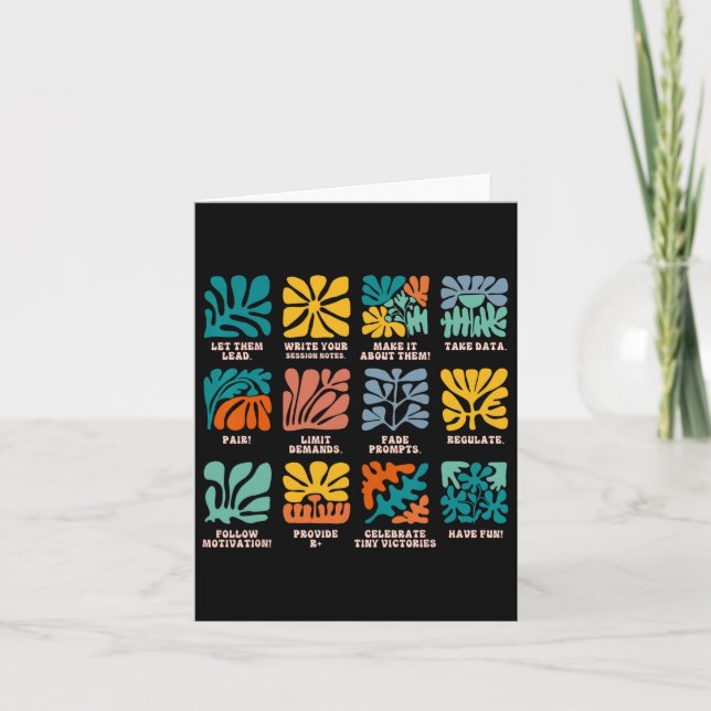Aby Applied Behavior Analyst Advocate Autism Lets  Card (Front)