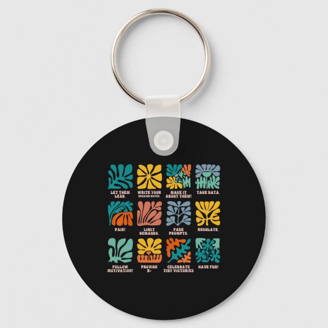 Aby Applied Behavior Analyst Advocate Autism Lets  Keychain (Front)
