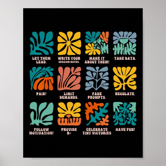 Aby Applied Behavior Analyst Advocate Autism Lets  Poster (Front)