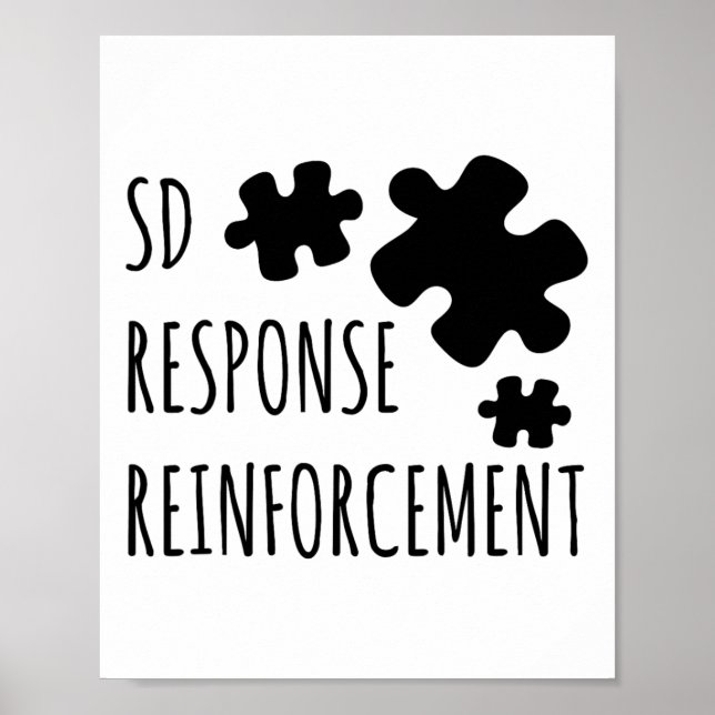 Aby Therapist Sd Reinforcement Response Behavior A Poster (Front)