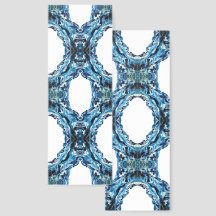 Abyss Blue Abstract Acrylic Paint Pour Fluid Art