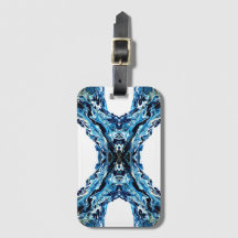 Abyss Blue Abstract Acrylic Paint Pour Fluid Art