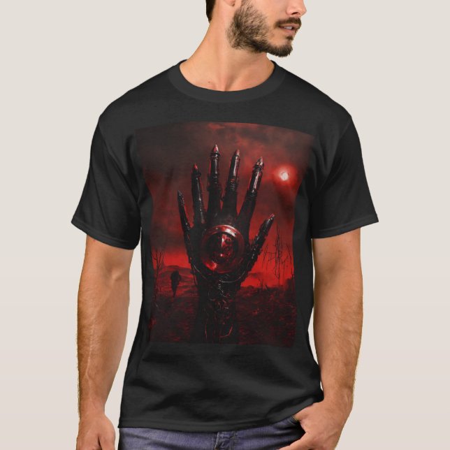 Abyssal Skeletal Hands Death Metal Tee (Front)