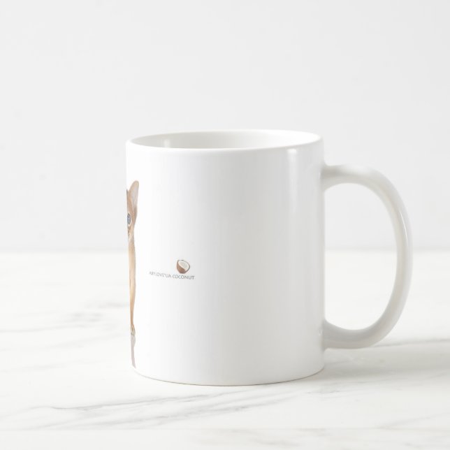 Abyssinian cat coffee mug (Right)
