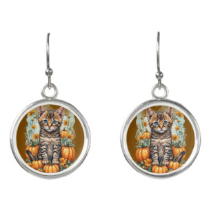 Abyssinian Cat Earrings