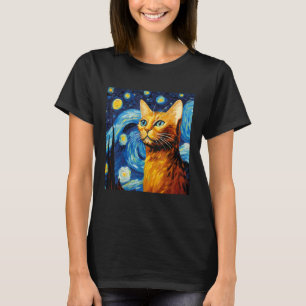Abyssinian Cat Lover Design for Cat Mom and Dad T-Shirt