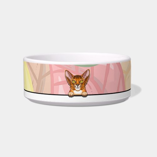 Abyssinian Cat Pet Bowl