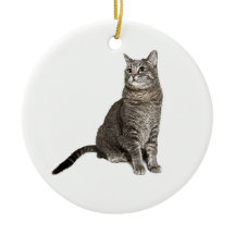 Abyssinian Cat Round Ornament