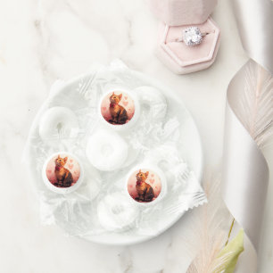 Abyssinian Cat with Roses - Valentine's Day  Life Saver® Mints