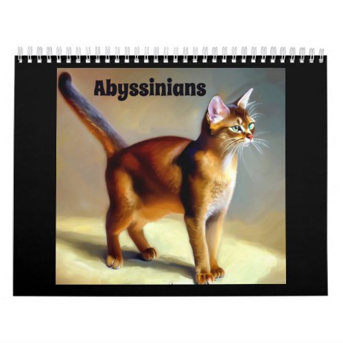 Abyssinian Cats Calendar