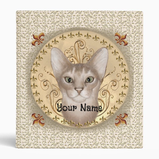 Abyssinian Fleur De Lis binder (Front)