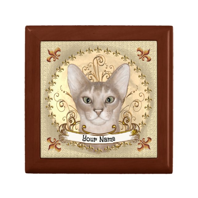 Abyssinian Fleur De Lis Gift Box (Front)