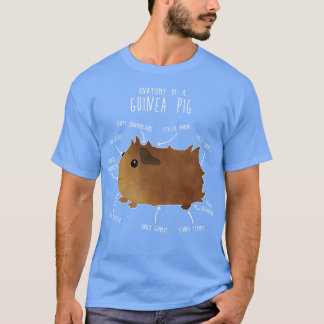 Abyssinian Guinea Pig Anatomy T-Shirt