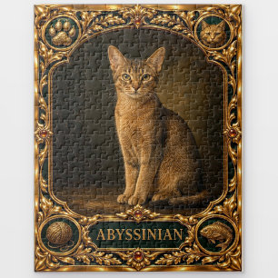 Abyssinian, Jeweled Heirloom Art Jigsaw Puzzle