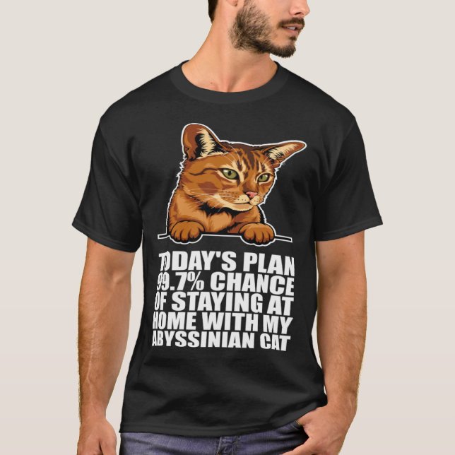 Abyssinian kitten  Abyssinian mom  Abyssinian dad T-Shirt (Front)