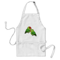Abyssinian Lovebird Adorable Pair Apron