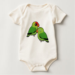 Abyssinian Lovebird Adorable Pair Infant Organic Creeper