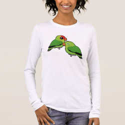Abyssinian Lovebird Adorable Pair Women's Basic Long Sleeve T-Shirt