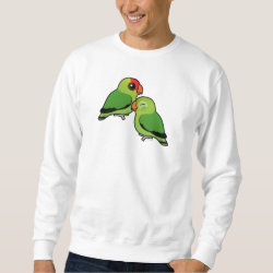 Abyssinian Lovebird Adorable Pair Men's Basic Sweatshirt