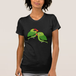 Abyssinian Lovebird Adorable Pair Women's American Apparel Fine Jersey Short Sleeve T-Shirt