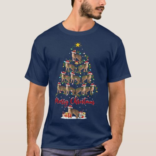 Abyssinian Lover Matching Santa Abyssinian Christm T_Shirt