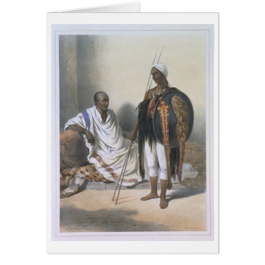 Abyssinian Priest and Warrior, illustration from ' (Front)