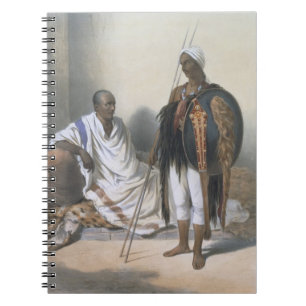 Abyssinian Priest and Warrior, illustration from ' Notebook