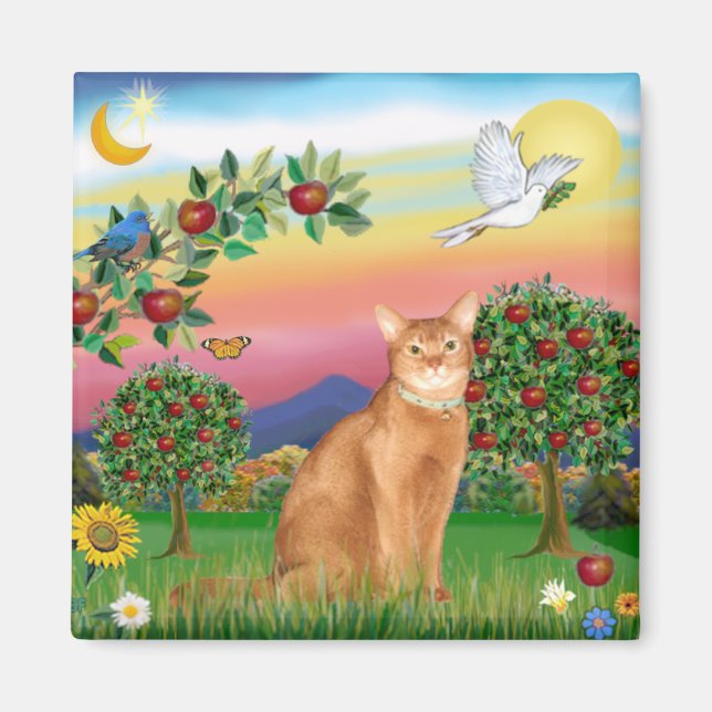 Abyssinian (red 18) - Bright Country Magnet (Front)