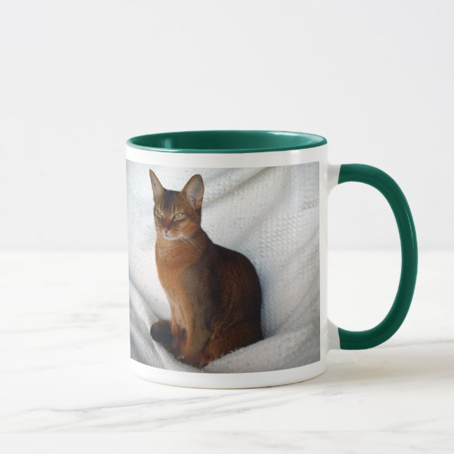 Abyssinian Ruddy Female Cat Mug (Right)