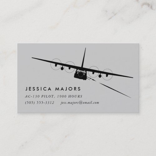 AC_130 Pilot and Crew Business Card