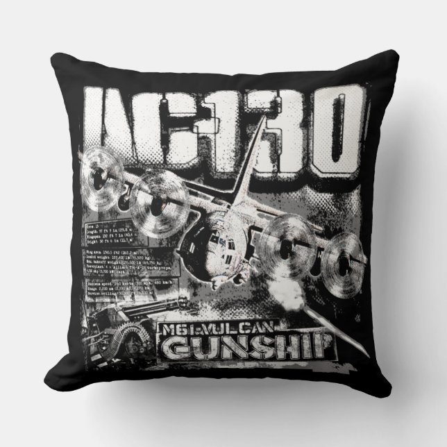 AC-130 THROW PILLOW (Front)