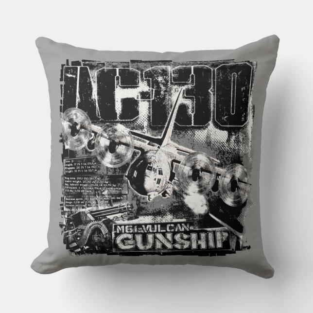 AC-130 THROW PILLOW (Front)