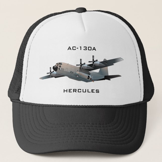 AC-130A HERCULES GUNSHIP TRUCKER HAT (Front)