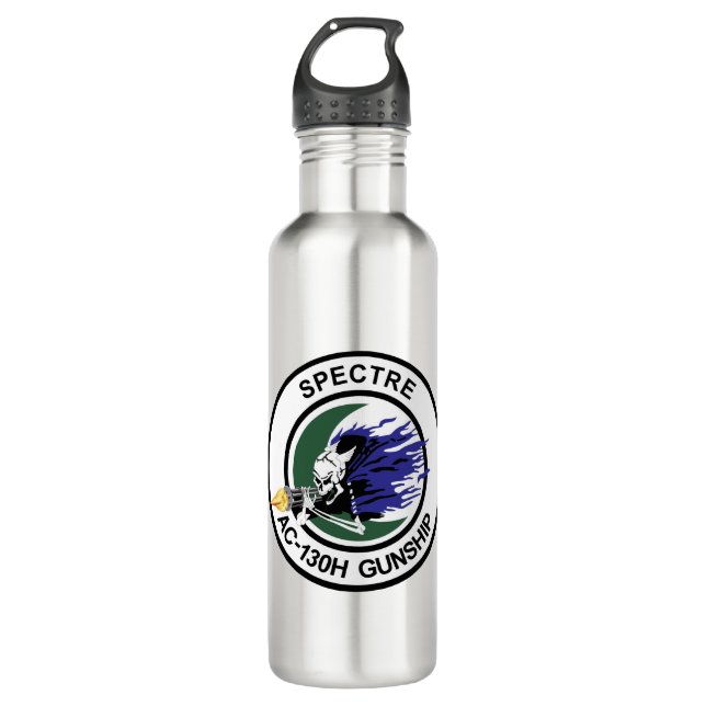 AC-130H Specter Gunship.PNG Stainless Steel Water Bottle (Front)