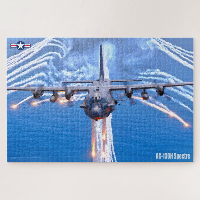 AC-130H SPECTRE (20x30 INCH) Jigsaw Puzzle (Horizontal)