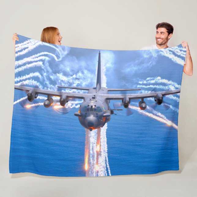 AC-130H SPECTRE FLEECE BLANKET (In Situ)