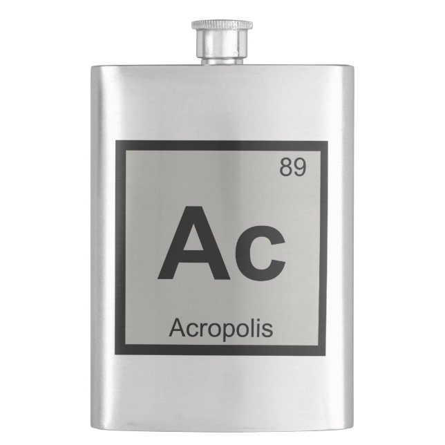 Ac - Acropolis Architecture Chemistry Symbol Flask (Front)