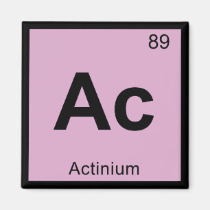 Ac - Actinium Chemistry Periodic Table Symbol Magnet