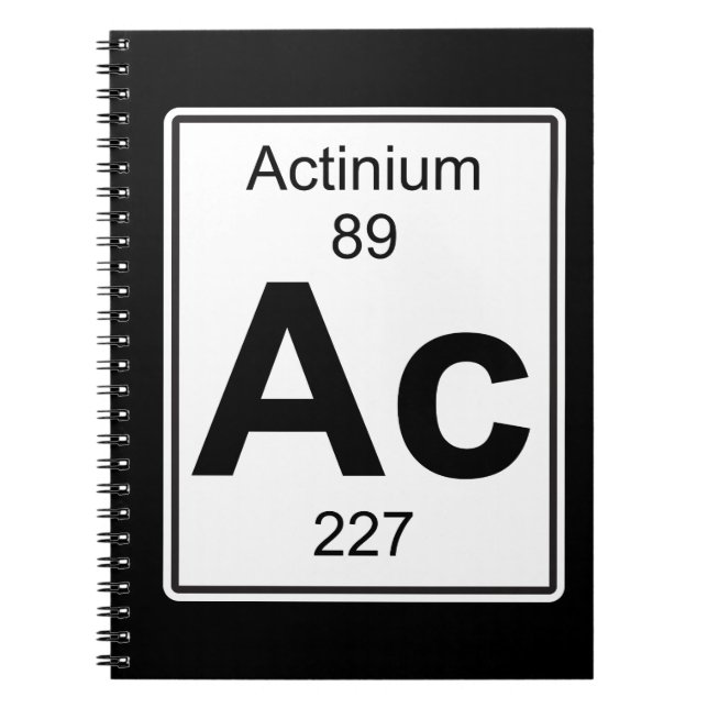 Ac - Actinium Notebook (Front)